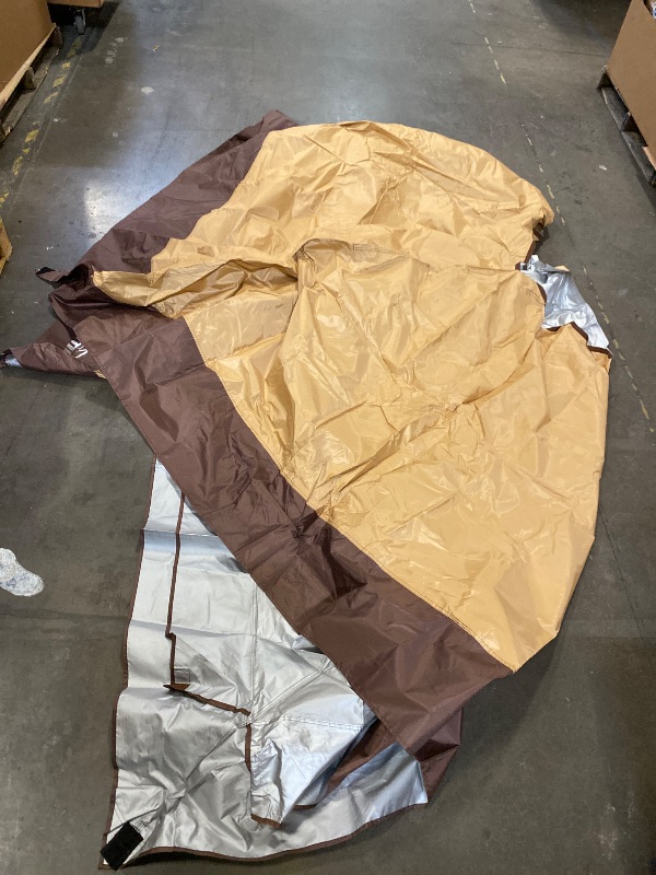 Photo 1 of (Canopy ONLY) Suntime 12 x 12 Instant Pop Up Solar Light Screen Canopy Tent Cover, Brown