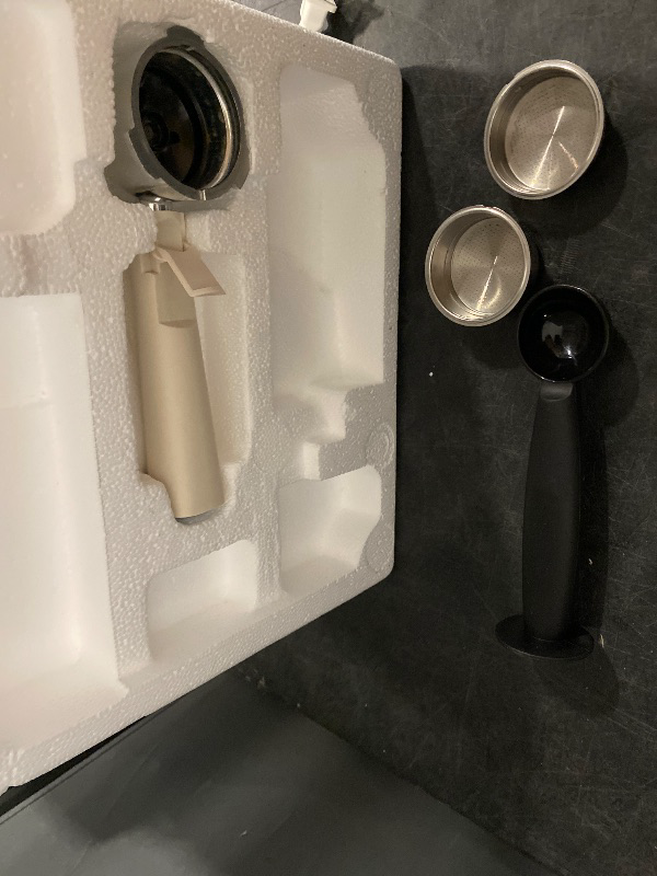 Photo 1 of Empstorm Espresso Machine, 20 Bar Espresso Maker with Milk Frother Steam Wand, Compact Expresso Coffee Machine for Cappuccino Latte, White