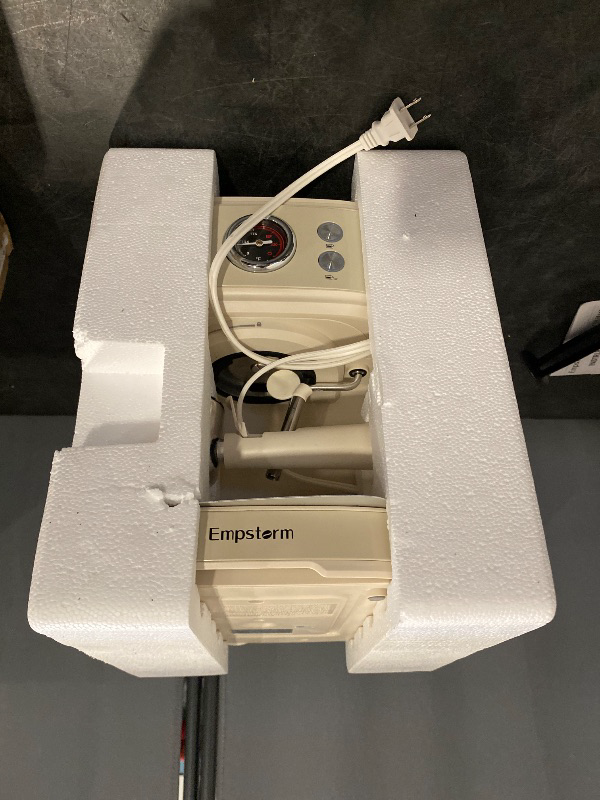 Photo 1 of Empstorm Espresso Machine, 20 Bar Espresso Maker with Milk Frother Steam Wand, Compact Expresso Coffee Machine for Cappuccino Latte, White