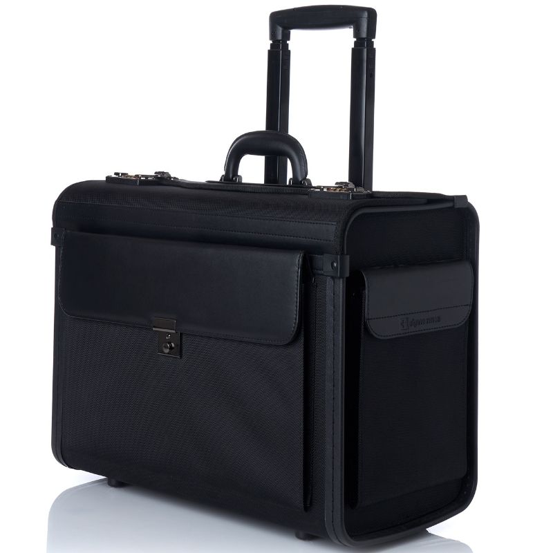 Photo 1 of Alpine Swiss Laptop Rolling Briefcase 4 Wheels Pilot Lawyer Attache Travel Case