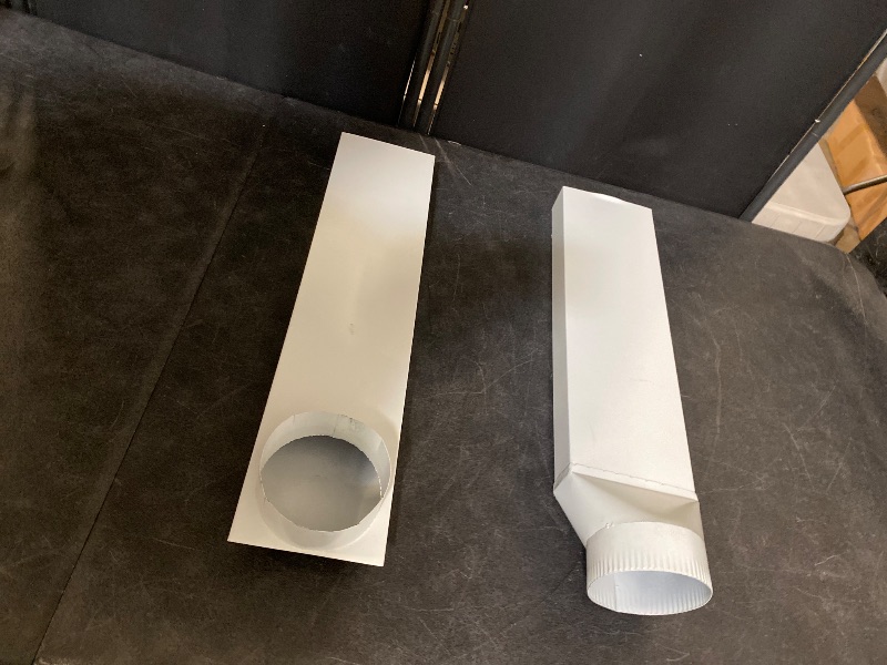 Photo 1 of 21" Periscope Dryer Vent Connector Kit, Upgraded 304 Stainless Steel Adjustable Telescoping Dryer Vent Duct Fit all 4 in Outlet Tight Space Slim Flat Exhaust Duct Pipe Hose Replacement Vents