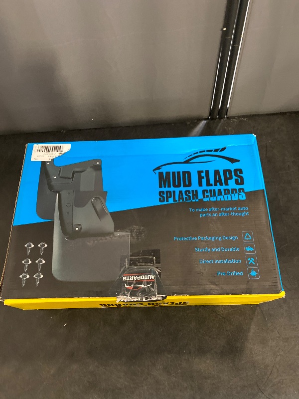 Photo 1 of A-Premium Mud Flaps Compatible with Jeep Wrangler 2019-2025, No Drilling Required Mud Guards with Hardware Accessories, Set of 4 Front and Rear
