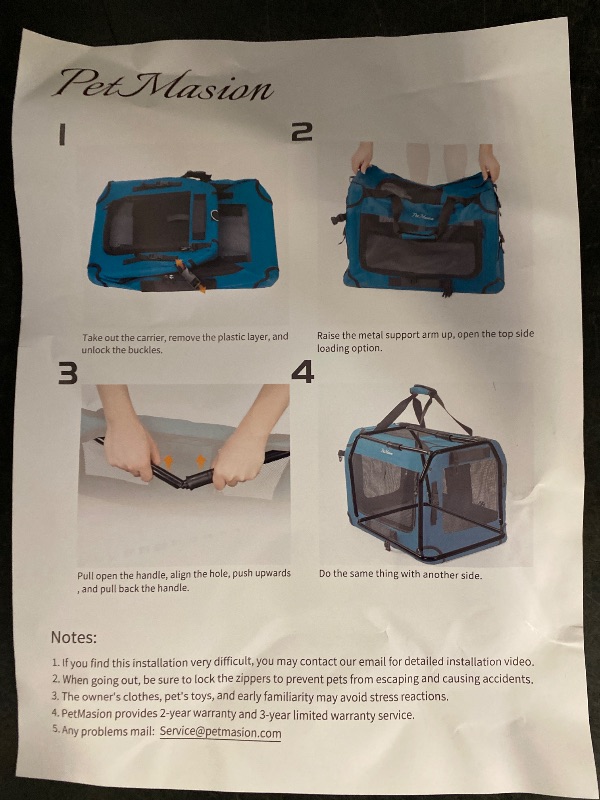 Photo 1 of Extra Large Cat Carrier for 2 Cats, Collapsible Soft Sided Pet XL Crate for Large Mudium Big Cat 20lbs+, Car Travel Portable Bag for Long Trips Ride 24"x16.5"x16.5"