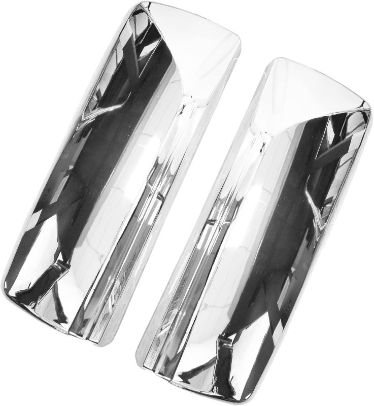 Photo 1 of Grandroad Auto Chrome Door Mirror Covers Pair Set Compatible with Volvo VNL VNM Trucks 2004-2017, Left Driver and Right Passenger Side for Volvo Mirror Cover