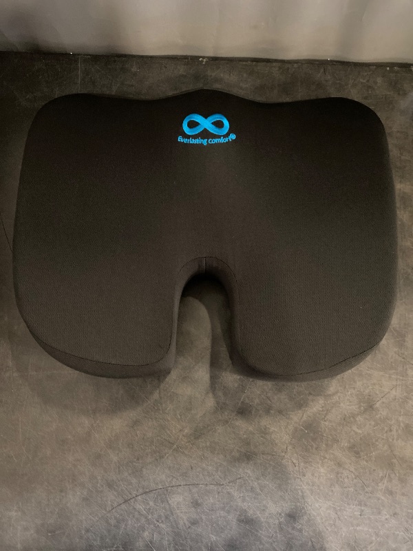 Photo 1 of Everlasting Comfort Memory Foam Seat Cushion with Ergonomic Support for Office Chairs