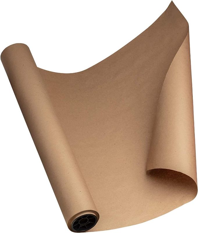 Photo 1 of 30 Inch x 150 Feet Kraft Paper Roll  - USA Made - Recycled Material - Wrapping Paper - Ideal for Packing, Shipping, Packaging, Bulletin Board, Arts & Crafts, Banner, Table Covering