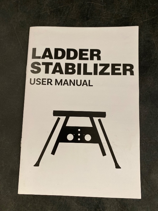 Photo 1 of Ladder Stabilizer, Adjustable Legs Extension Ladder Stabilizer, Anti-Slip Ladder Standoff withstands 440 LBS Weight Rating, Built-in Tool Tray Ladder Accessories for Roofing and Gutter Work