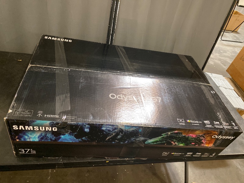 Photo 1 of Samsung 37” Odyssey G7 (G75F) 4K UHD Resolution, 165Hz, Curved Gaming Monitor, 1ms Response Time (GtG), VESA DisplayHDR™ 600, AMD FreeSync™ Premium Pro, LS37FG75DENXZA, 2025