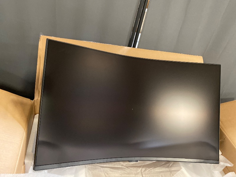 Photo 1 of Samsung 37” Odyssey G7 (G75F) 4K UHD Resolution, 165Hz, Curved Gaming Monitor, 1ms Response Time (GtG), VESA DisplayHDR™ 600, AMD FreeSync™ Premium Pro, LS37FG75DENXZA, 2025
