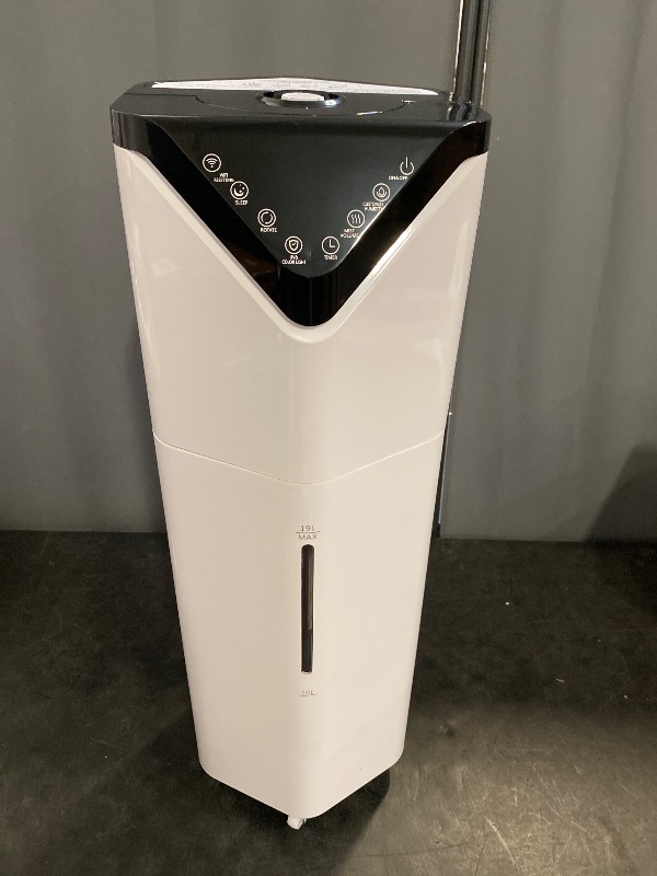 Photo 1 of 19L Smart Humidifiers for Bedroom, Humidifiers for Large room with Auto 180°Mist Tube and Wheels, 3 Speed Humidifiers for Home Office Plants