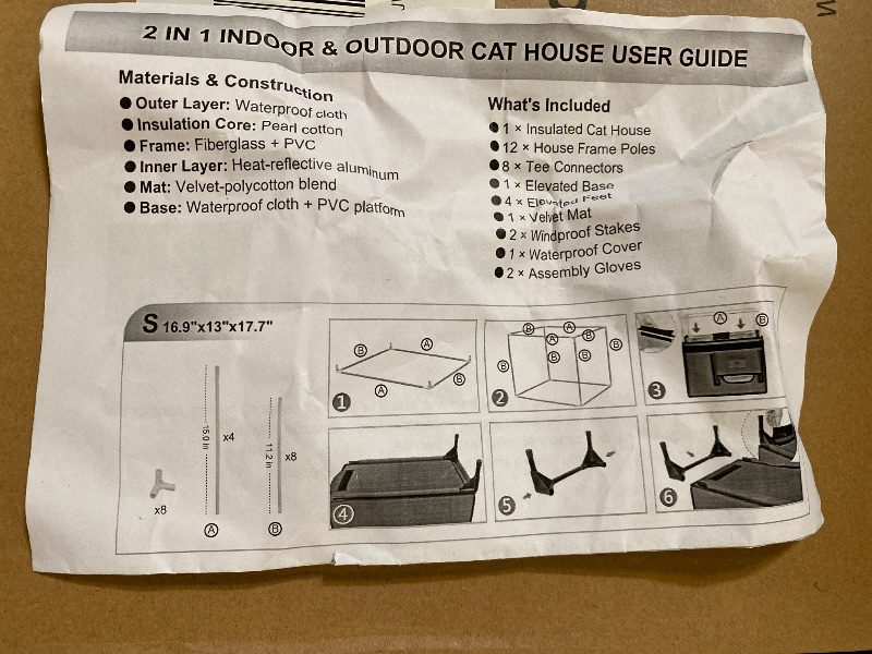 View 2 of Pawcrux Outdoor Heated Cat House with High-Quality Heating Pad Waterproof Indestructible High Load-Bearing in Black Camouflage&Army Green One-Way Escape Door with Ground Nails Ideal for Barn Cats Courtyard Cats and Outdoor Cats
