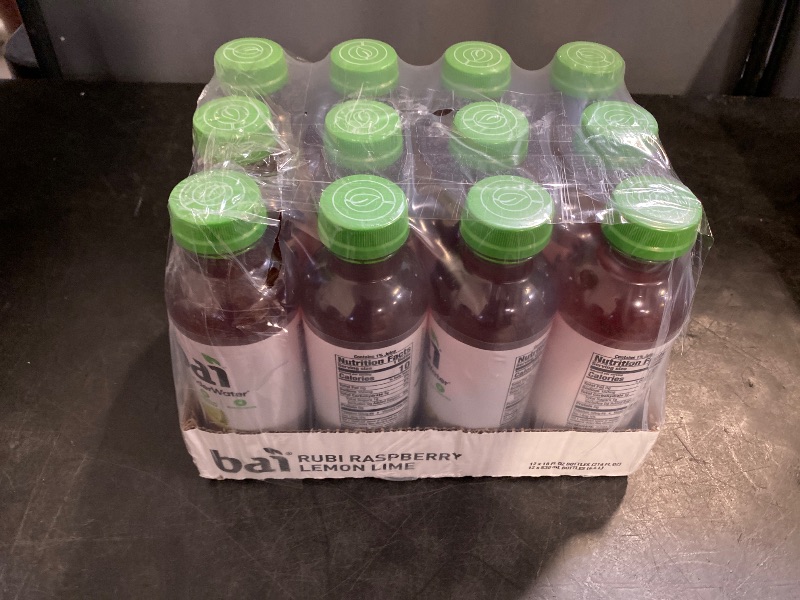 Photo 1 of Bai Antioxidant Infused Water Beverage, Raspberry Lemon Lime, with Vitamin C and No Artificial Sweeteners, 18 Fluid Ounce Bottle, 12 Pack