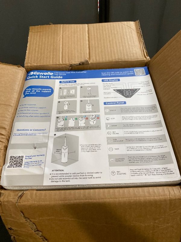 Photo 1 of 19L Smart Humidifiers for Bedroom, Humidifiers for Large room with Auto 180°Mist Tube and Wheels, 3 Speed Humidifiers for Home Office Plants