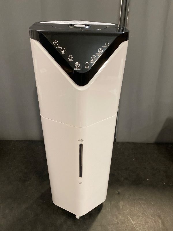 Photo 1 of 19L Smart Humidifiers for Bedroom, Humidifiers for Large room with Auto 180°Mist Tube and Wheels, 3 Speed Humidifiers for Home Office Plants