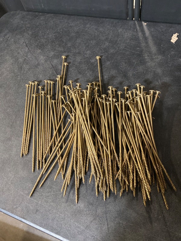 Photo 1 of 10 in. 200 pack OALSaberDrive 52541 Lag Screw, 3/8 in Thread
