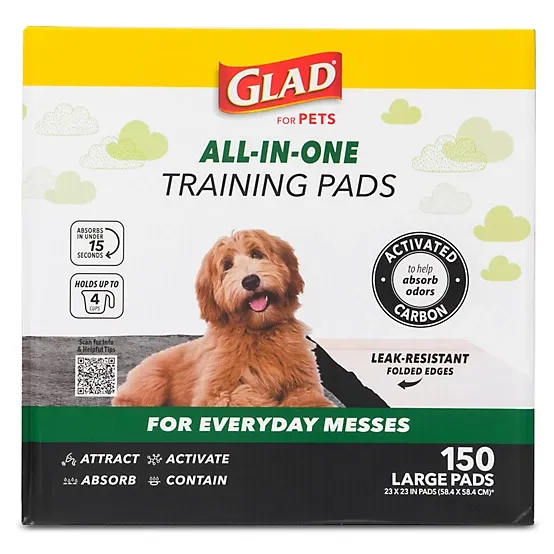 Photo 1 of Glad Carbon Fiber Dog Training Pads, 150 ct.