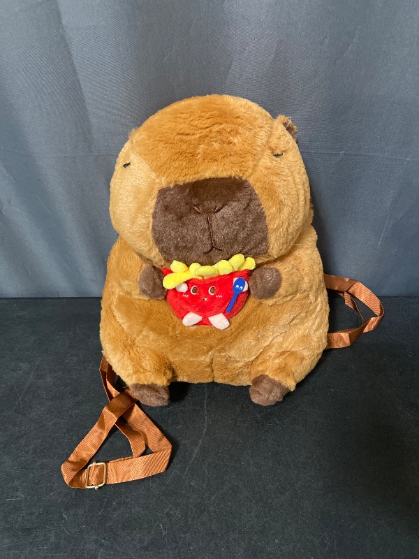 Photo 1 of Capybara Backpack Stuffed Animal Backpack 