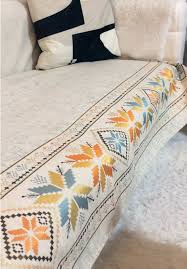 Photo 1 of 4pack Boho Geometric Jacquard Sofa Couch Cover Super Soft Chenille Sectional Couch Cover Non Slip Sofa Slipcover for Dogs, Children, Pets Furniture Protector