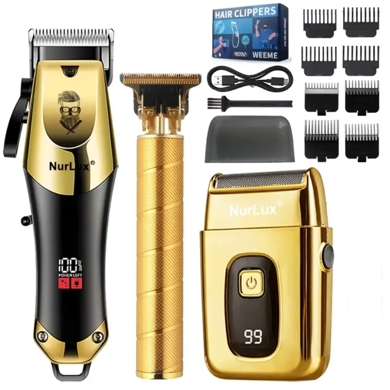 Photo 1 of Hair Clippers Set for Men,Hair Clipper Trimmer with LED Display, Professional Cordless Hair Clipper Shaver Beard Trimmer, Hair Cutting Machine for Men, Holiday Gift for Him Father's Day Gift
