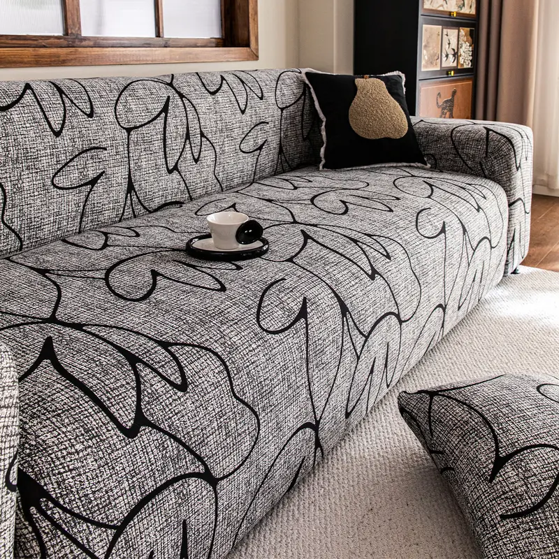 Photo 1 of All-Inclusive Elastic Skirt Sofa Cover Suitable for All 4 Seasons - Lotus