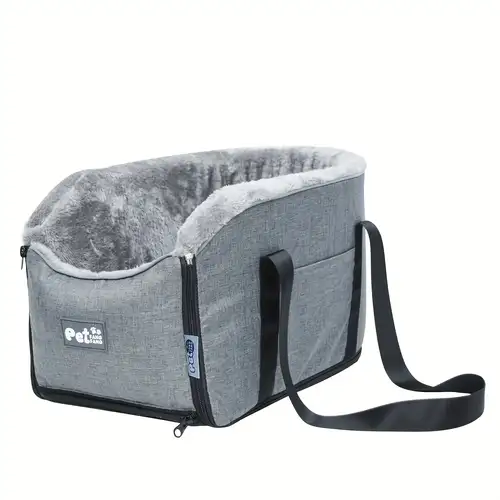 Photo 1 of Dog Seat Center Console Car for Small Dogs Cats Portable Travel Bag Removable Safety Seat Middle Console Dog Car Seat for Dogs Cats Dog Car Seat