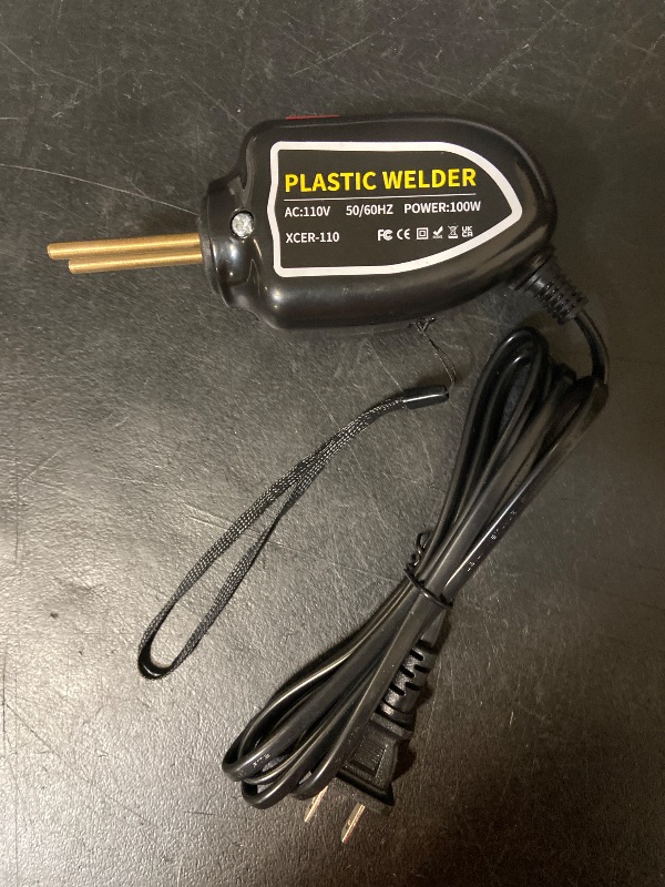 Photo 1 of DEXIMRO 100W Portable Plastic Welder 200PCS Hot Staples Plastic Welding Kit, Hot Stapler Welder Gun Welding Rods Kit for Car Bumper Repair Crack Kayak