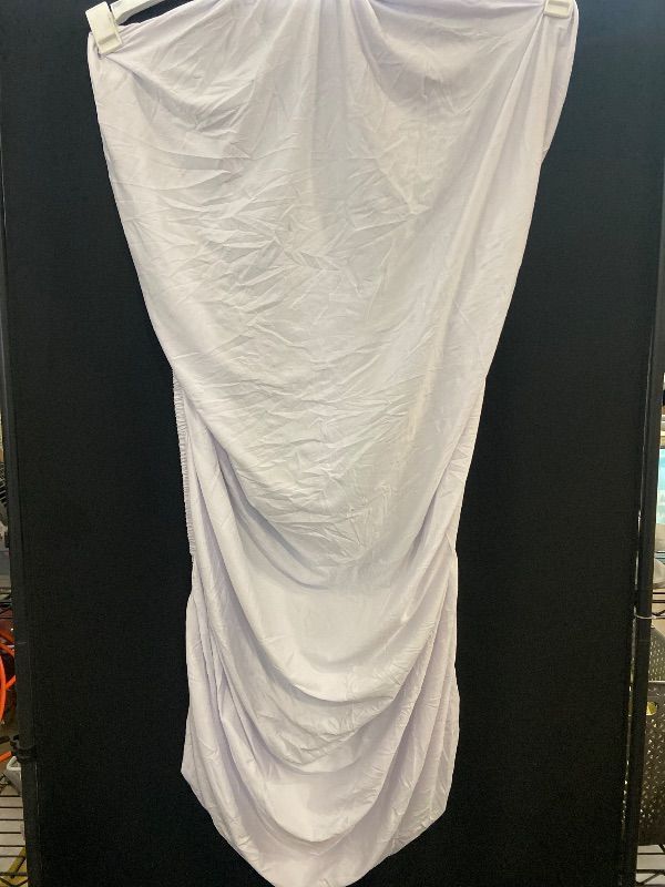 Photo 1 of  1 Pack Spandex Tablecloth Table Top Cap Cover Washable Elastic Rectangle Tablecloth for 6 FT Folding Tables for Indoor Outdoor Party (72 x 30 Inches, White)