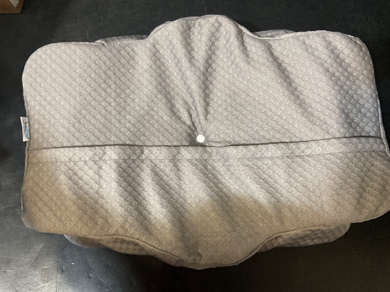 Photo 1 of Cervical Neck Pillow for Sleeping - Soft Memory Foam Pillows with Cooling Pillowcase - Cervical Pillow for Neck Pain Relief - Side Back Stomach Sleepers Neck Cervical Pillow Dark Grey