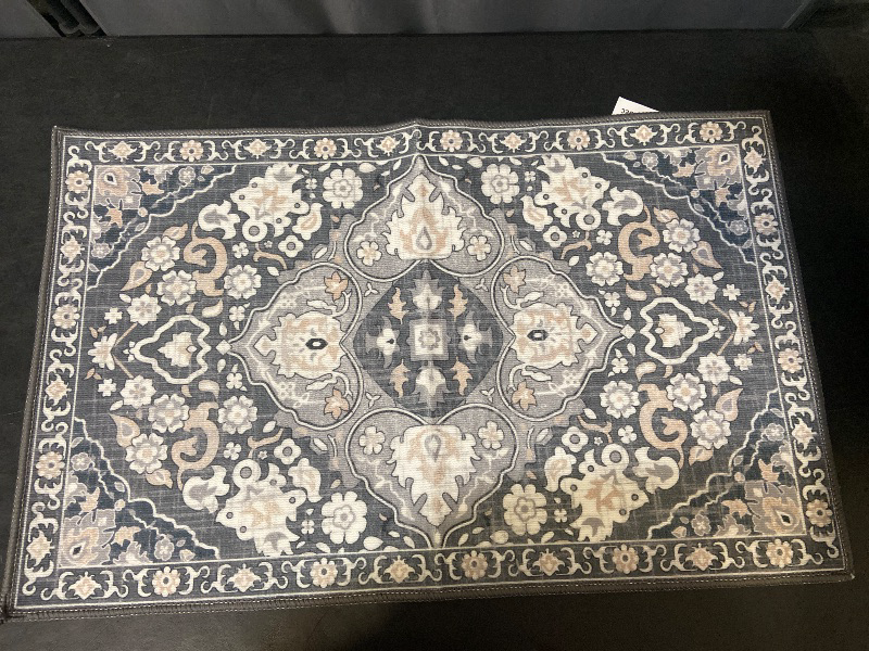 Photo 1 of HEBE Farmhouse Kitchen Rugs Sets of 3 Non Slip Washable Boho Kitchen Rugs and Mats for Floor Kitchen Runner Rug Floor Carpet for Kitchen, Laundry, Hallways
