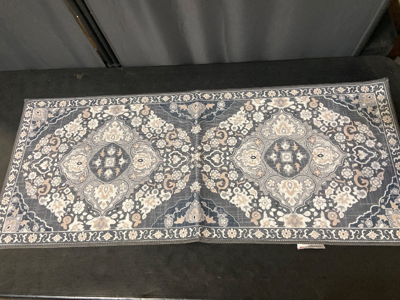 Photo 1 of HEBE Farmhouse Kitchen Rugs Sets of 3 Non Slip Washable Boho Kitchen Rugs and Mats for Floor Kitchen Runner Rug Floor Carpet for Kitchen, Laundry, Hallways
