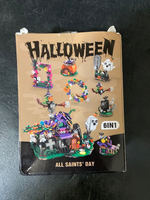 Photo 1 of 112PCS  Halloween 6-in-1 building blocks featured in a creator expert themed set