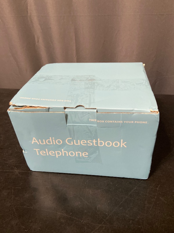 Photo 1 of Audio Guest Book Wedding Phone,Audio Guestbook Phone Vintage Style Audio Message Voicemail for Graduation Retirement Party Birthdays Baby Shower Special Occasions (Black)