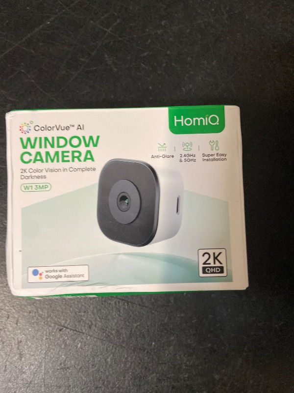 Photo 1 of 3MP 2K Window Camera for Home Security, 5Ghz & 2.4Ghz WiFi Human Detection Alert, AI Full Color Night Vision with Anti-Glare No Reflection 24/7 Recording, Easy Magnetic Mount for House/Apartment