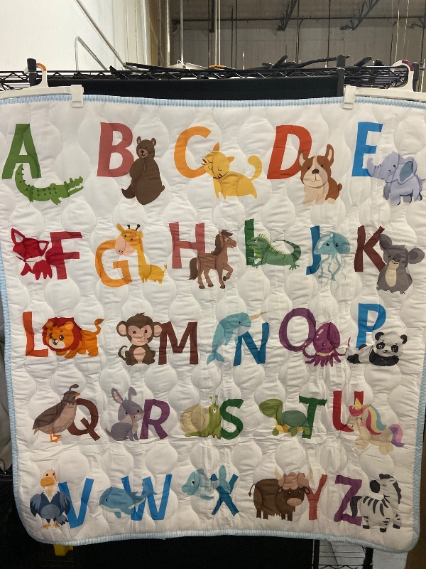 Photo 1 of Baby Play Mat, 50x50, Super Soft Touch, Anti-Slip, Machine Washable, Animal Alphabet Activity Mat for Floor & Picnic
