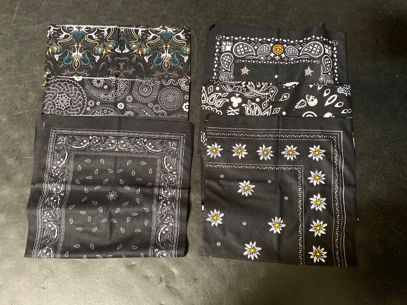 Photo 1 of 6 pieces Multi-functional headwear Fall Embroidered Face Masks Unisex Cotton