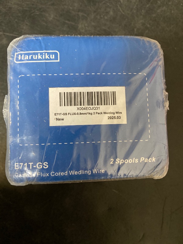Photo 1 of Flux Core Welding Wire,Mild Steel E71T-GS Low Splatter Gasless Mig Welding Wire (2pk, .030"/2.2LB)
