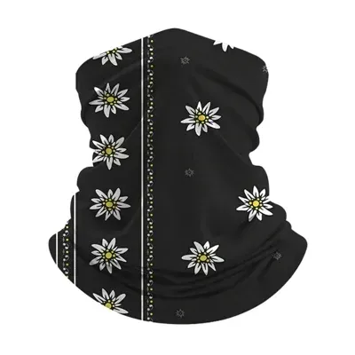 Photo 1 of 6 pieces multi-functional headwear Fall Embroidered Face Masks Unisex Cotton