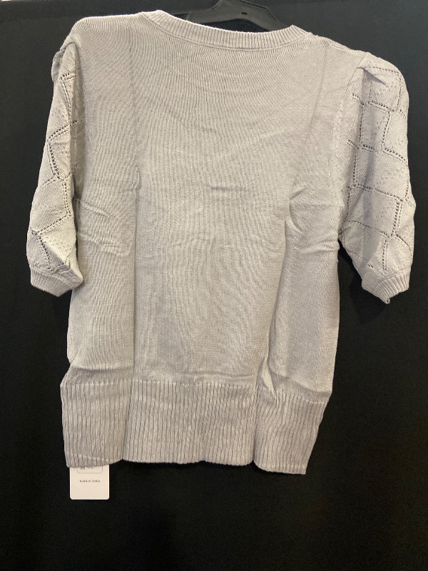 Photo 1 of Size M Women's Puff Short Sleeve Sweater Tops Spring Summer Trendy Crew Neck Loose Fit