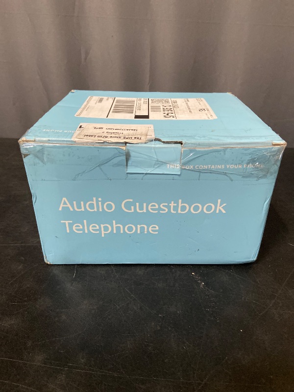 Photo 1 of Audio Guest Book Wedding Phone, Audio Guestbook Phone Vintage Style Audio Message Voicemail for Graduation Retirement Party Birthdays Baby Shower Special Occasions (White)