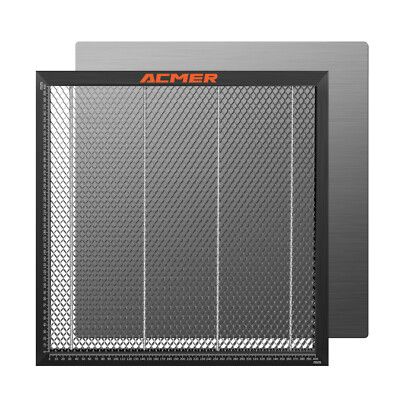 Photo 1 of ACMER Laser Engraver Honeycomb Panel Cutting Table with Protective Aluminum Backing Plate for Desktop Safety, Compatible with Diode, CO & Fiber Laser Engravers