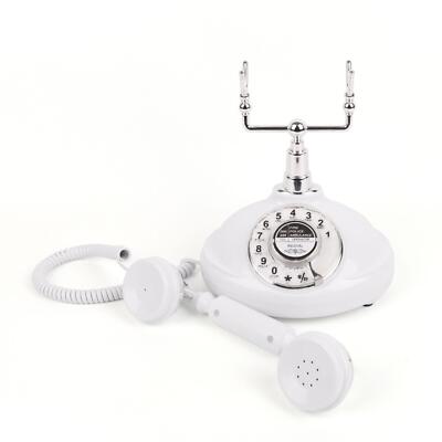 Photo 1 of Audio Guest Book Wedding Phone, Audio Guestbook Phone Vintage Style Audio Message Voicemail for Graduation Retirement Party Birthdays Baby Shower Special Occasions (White)
