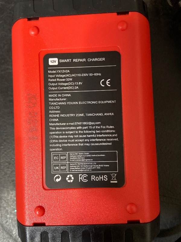 View 4 of 12v battery charger compatible for all 2ah-100ah batteries