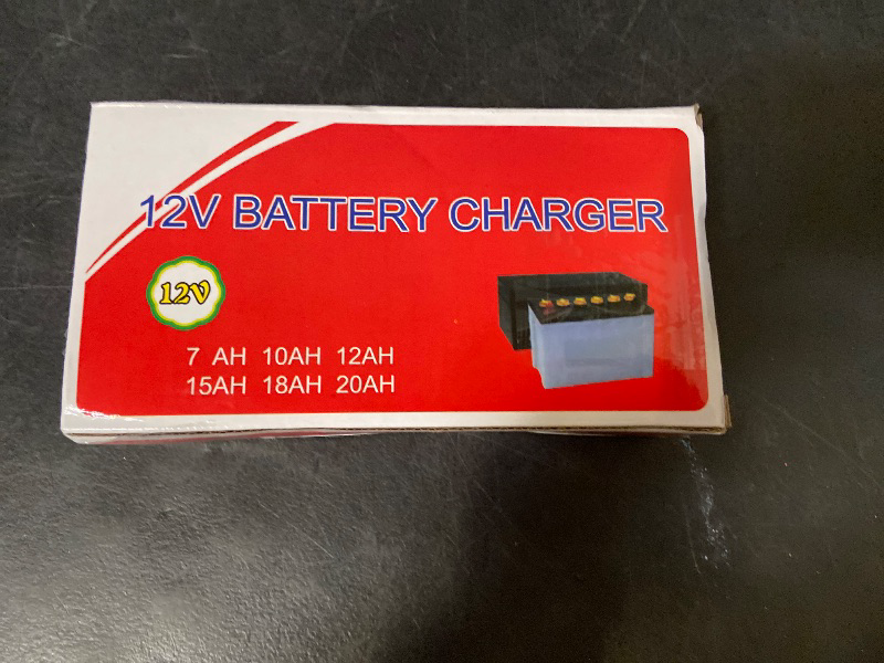 View 5 of 12v battery charger compatible for all 2ah-100ah batteries