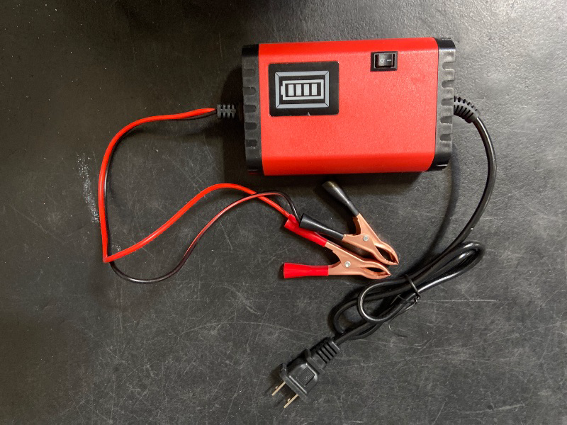 View 2 of 12v battery charger compatible for all 2ah-100ah batteries