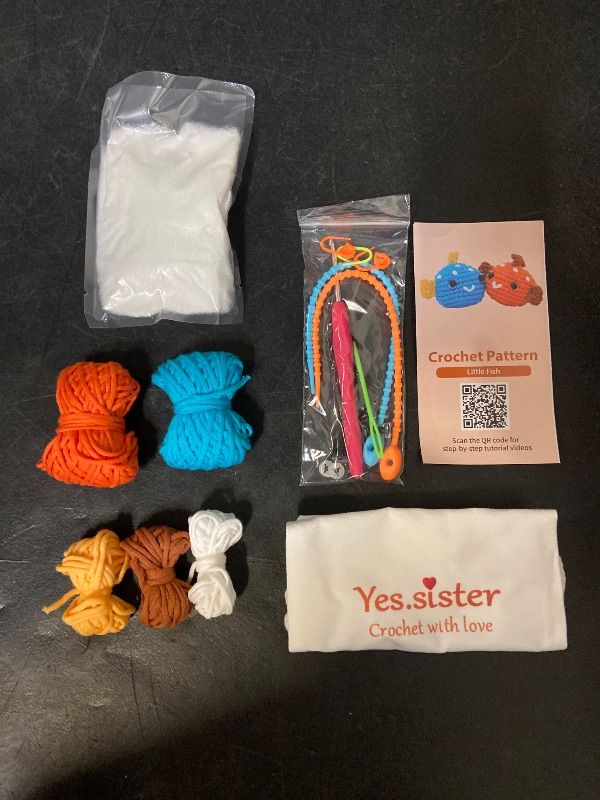 Photo 1 of DIY Yes.Sister Amigurumi Crochet Kit: Fish With Love Pattern 