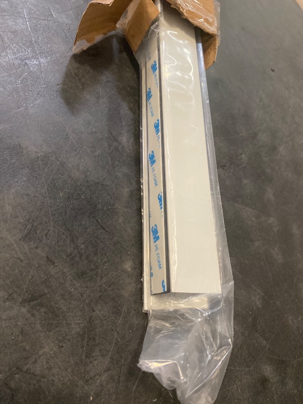 Photo 1 of Light Blocking Strips, Light Blockers for Window Shades and Blinds, Block Light Along The Sides Blackout Side Tracks for Bedroom, White 4 Pcs
