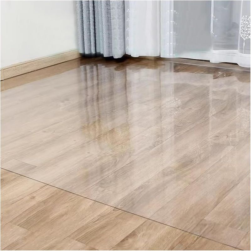 Photo 1 of Clear Hardwood Floor Protector -2mm Thick Waterproof Vinyl Plastic Area Rugs for Living Room/Kitchen/Laundry, Easy to Clean (Size : WxL 3x6ft/91x183cm)
