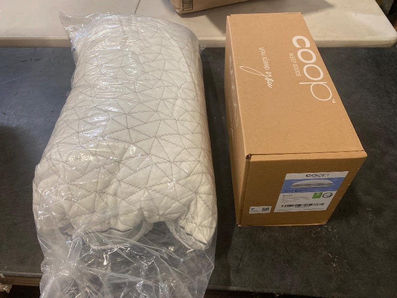 Photo 1 of Coop Home Goods Eden Bed Pillow Queen Size for Sleeping on Back, Stomach and Side Sleeper- Medium Soft Memory Foam Cooling Gel - CertiPUR-US/GREENGUARD Gold