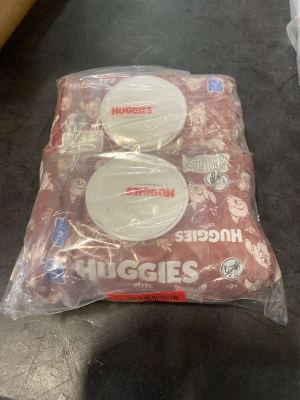 Photo 1 of Huggies Calm Baby Wipes, 2 Push Button Packs Unscented, 112 Count
