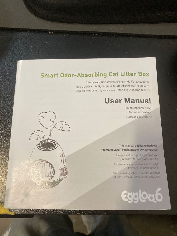 Photo 1 of Egglao6 Plant Litter Box Furniture with 3PCS Cat Litter Box Liners Secret Kitty Enclosure with Odor Removal System, Decorative Top and Cat Litter Scoop, Quick Assembly, Extra Large (Grey)